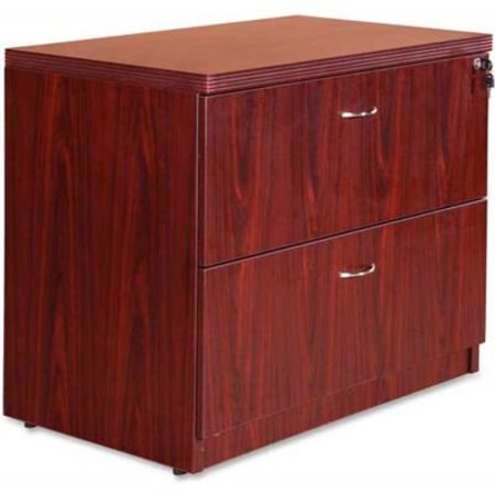 LorellÂ® Lateral File Cabinet - 35.5 X 22 X 30 - Mahogany - Chateau Series